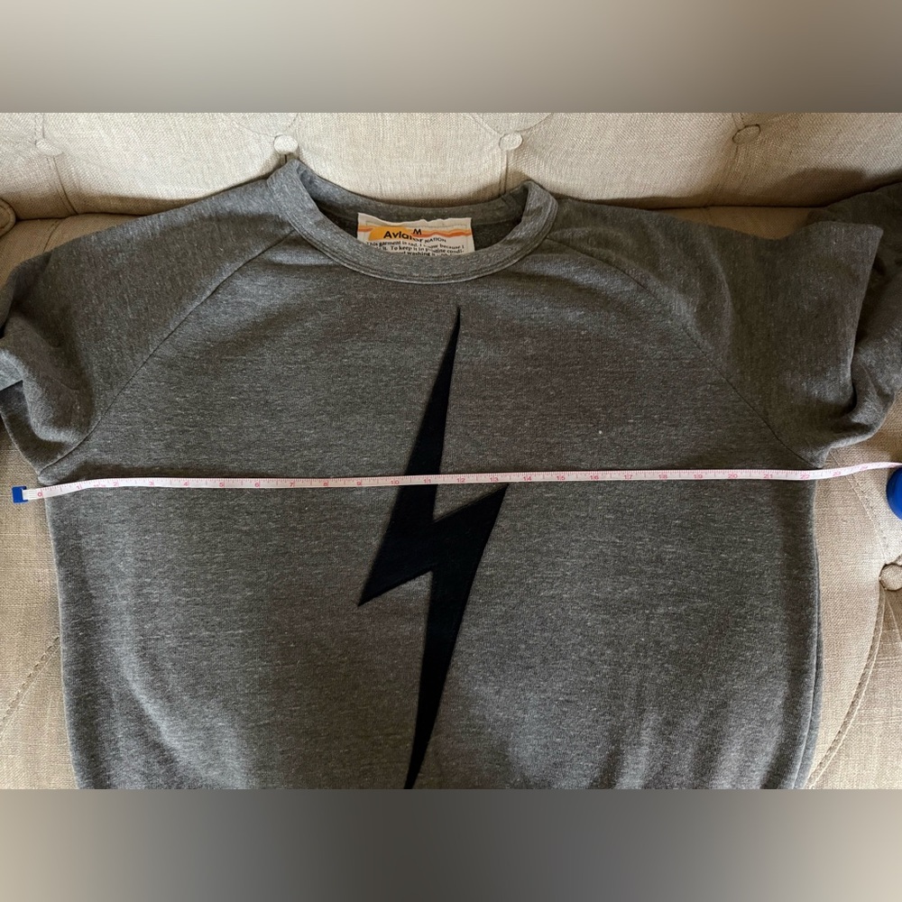 Aviator Nation Lightning Bolt & Rainbow Stripes Crewneck Sweatshirt - Medium - Picture 11 of 15